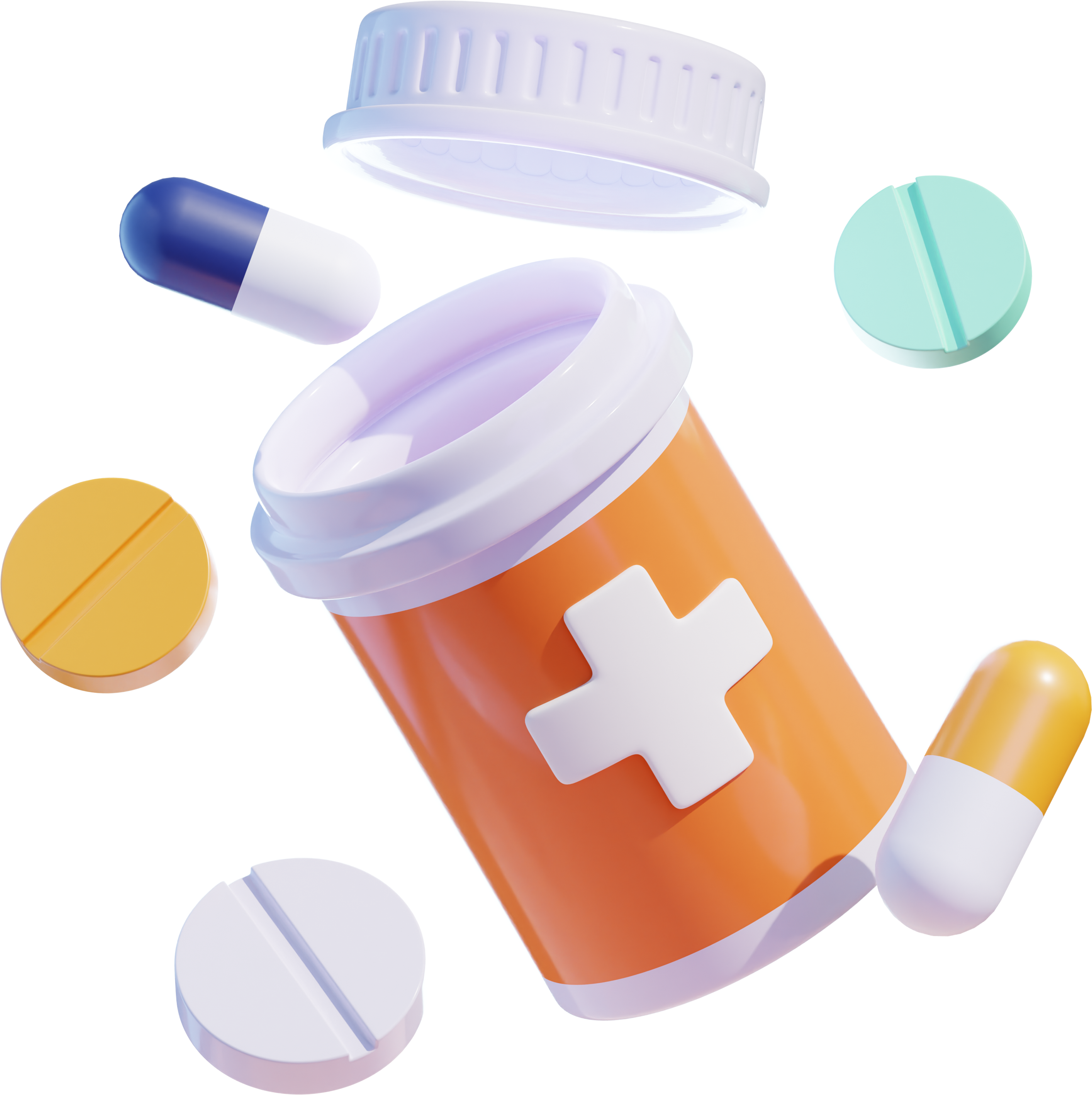 opened medicine bottle